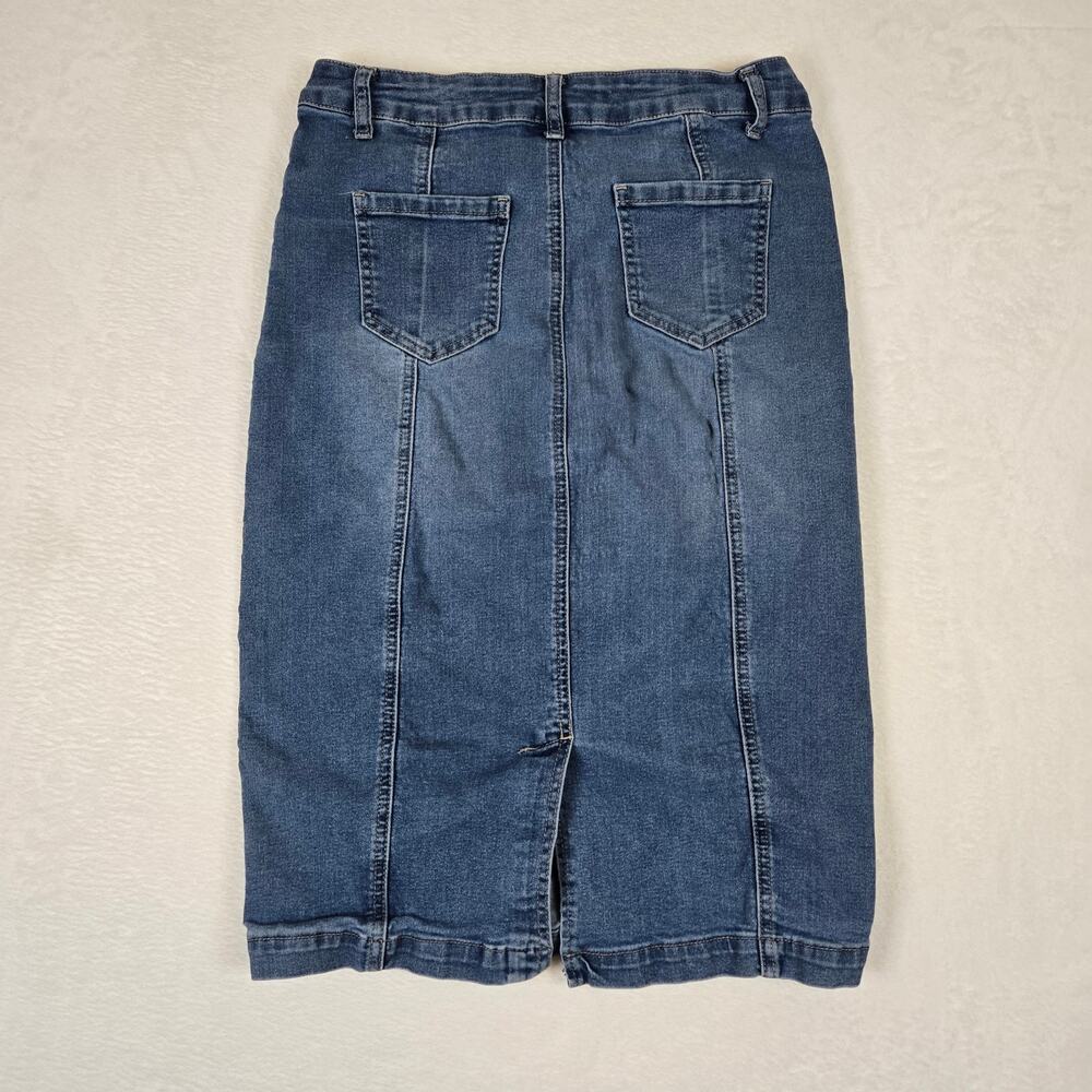 Est 1946 Denim Skirt Jeans Pencil Skirt Womens 6 Medium Wash 0742 - Picture 2 of 8